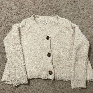 Hippie Rose cream colored cardigan